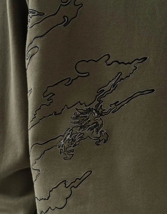 Maharishi Crew Sweats 5338 DPM Bonsai Sparse Crew Sweat Olive OG107F 8211 Men