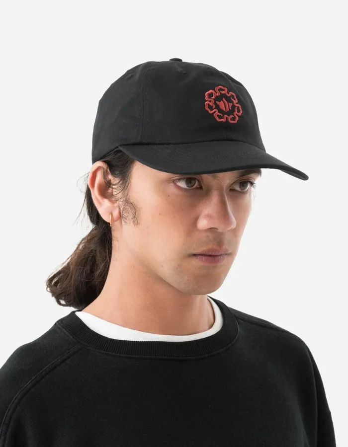 Maharishi Hats 1358 Spiral Temple Embroidered Cap Black 8211 Men