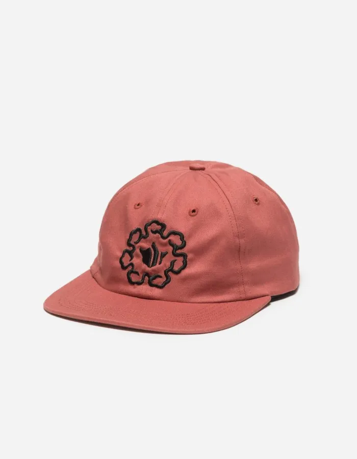 Maharishi Hats 1358 Spiral Temple Embroidered Cap Light Lama Red 8211 Men