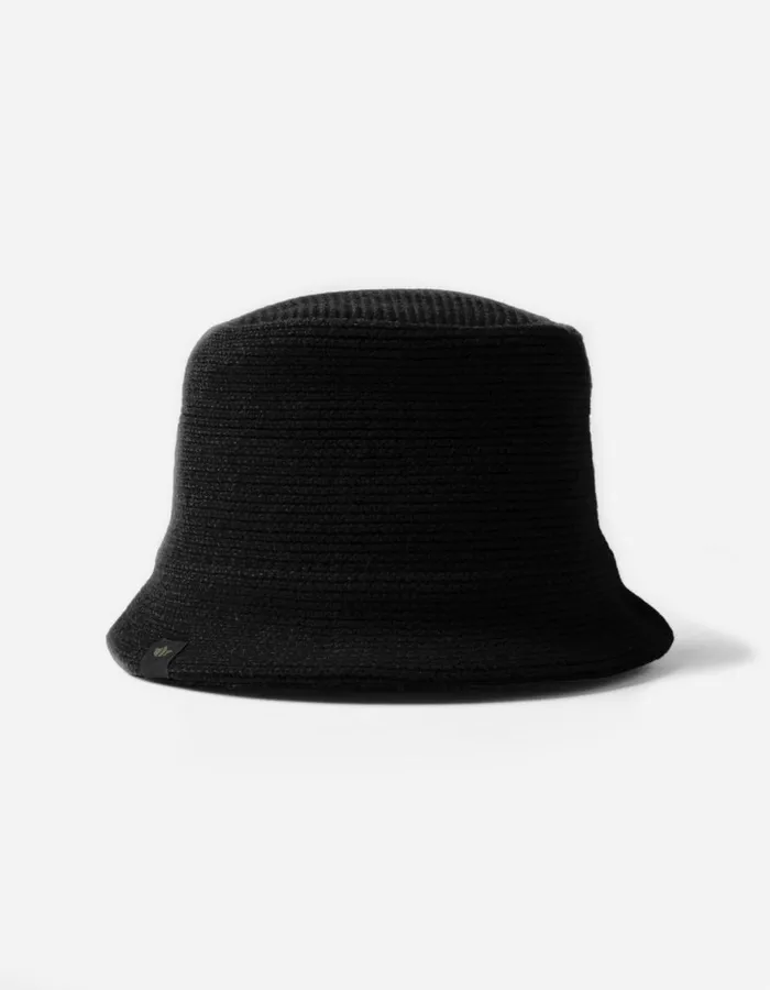 Maharishi Hats 1406 Maharishi Lambswool Bucket Hat Black 8211 Men