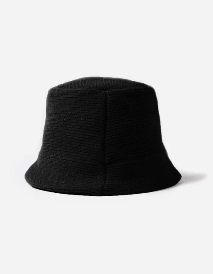 Maharishi Hats 1406 Maharishi Lambswool Bucket Hat Black 8211 Men