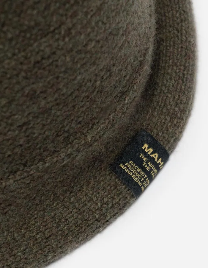 Maharishi Hats 1406 Maharishi Lambswool Bucket Hat Olive 8211 Men