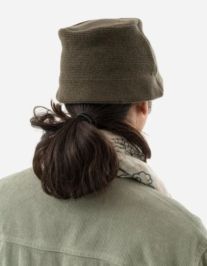 Maharishi Hats 1406 Maharishi Lambswool Bucket Hat Olive 8211 Men