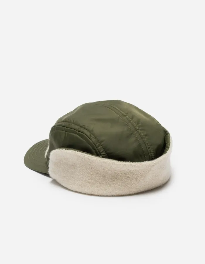 Maharishi Hats 5256 Cold Weather 5 Panel Cap OliveEcru 8211 Men