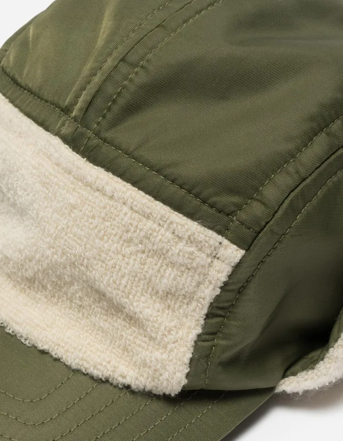 Maharishi Hats 5256 Cold Weather 5 Panel Cap OliveEcru 8211 Men