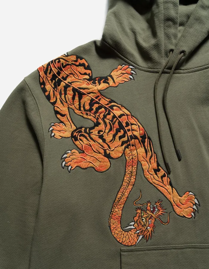 Maharishi Hooded Sweats 5312 Panther Chimera Hooded Sweat Olive OG107F 8211 Men