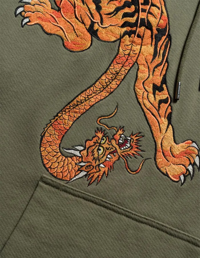 Maharishi Hooded Sweats 5312 Panther Chimera Hooded Sweat Olive OG107F 8211 Men