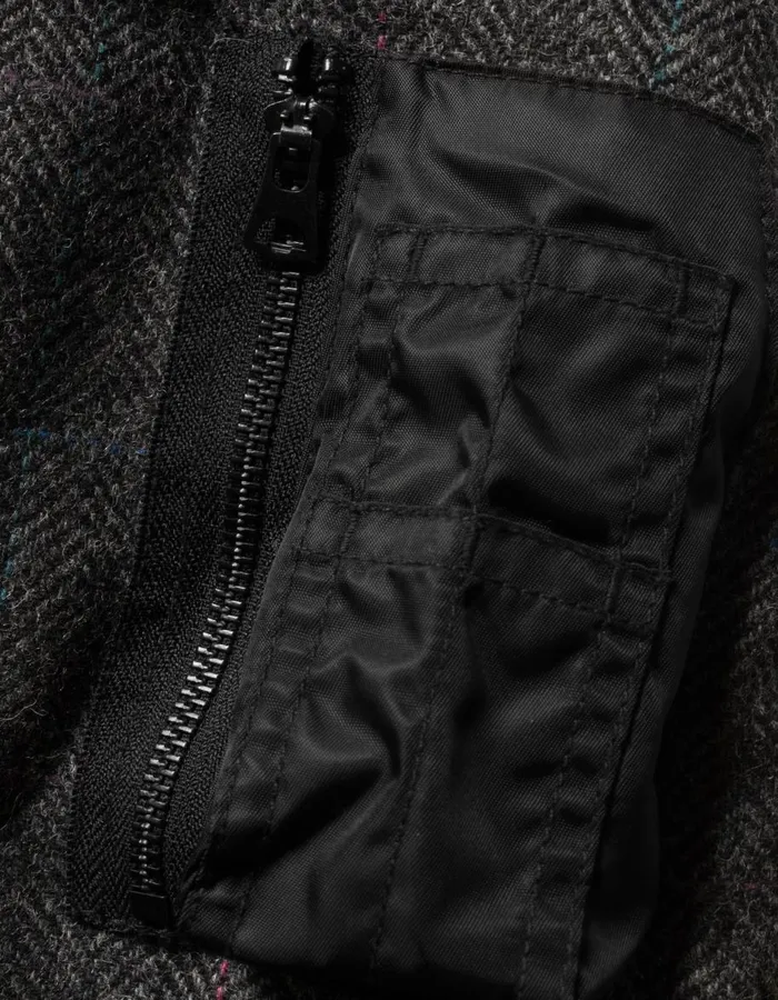 Maharishi Jackets 5332 B15 Wool Flight Jacket Black 8211 Men