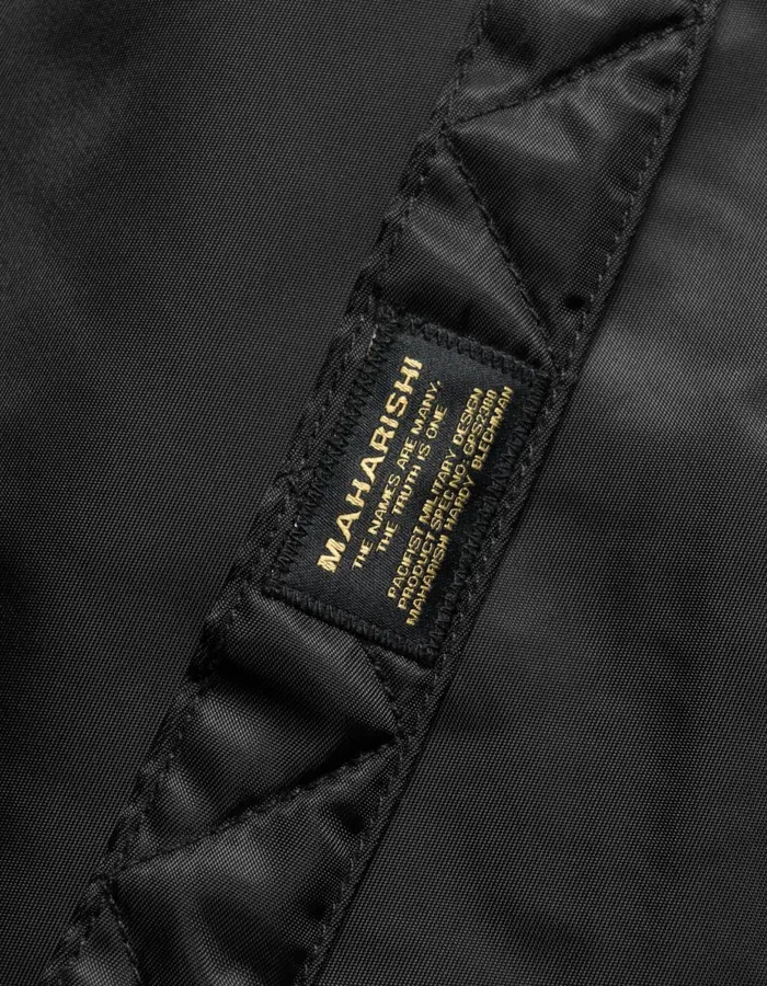 Maharishi Jackets 5332 B15 Wool Flight Jacket Black 8211 Men