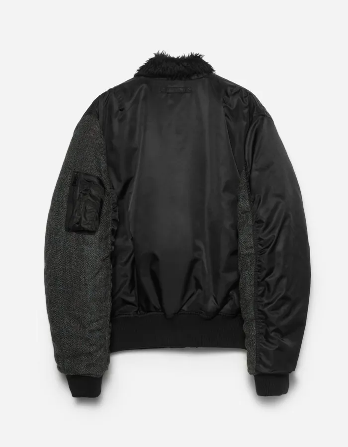 Maharishi Jackets 5332 B15 Wool Flight Jacket Black 8211 Men