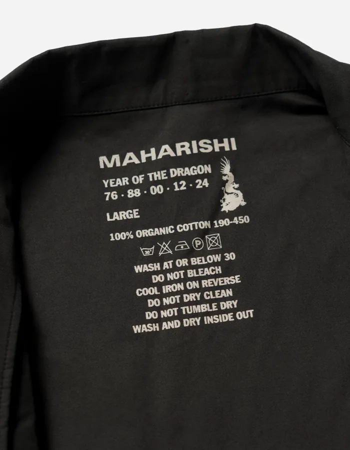 Maharishi Long Sleeve Shirts 5219 Maha Trek Shirt Black 8211 Men