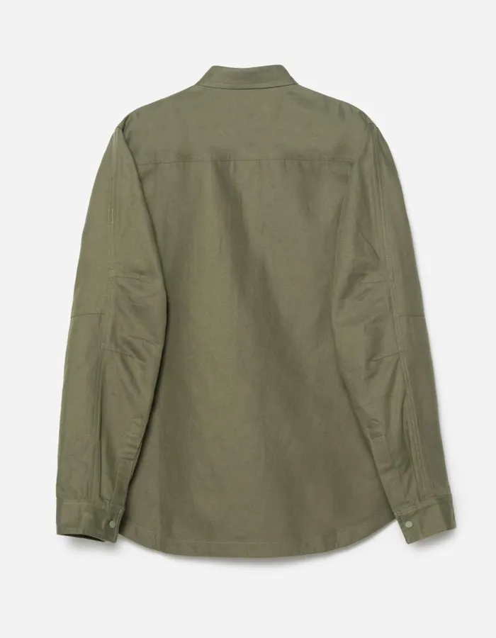Maharishi Long Sleeve Shirts 7028 MILTYPE Organic Custom Shirt Olive OG107F 8211 Men