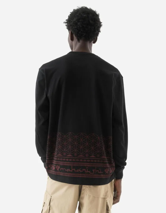 Maharishi Long Sleeve TShirts 1352 Thar Maharishi LS TShirt Black 8211 Men