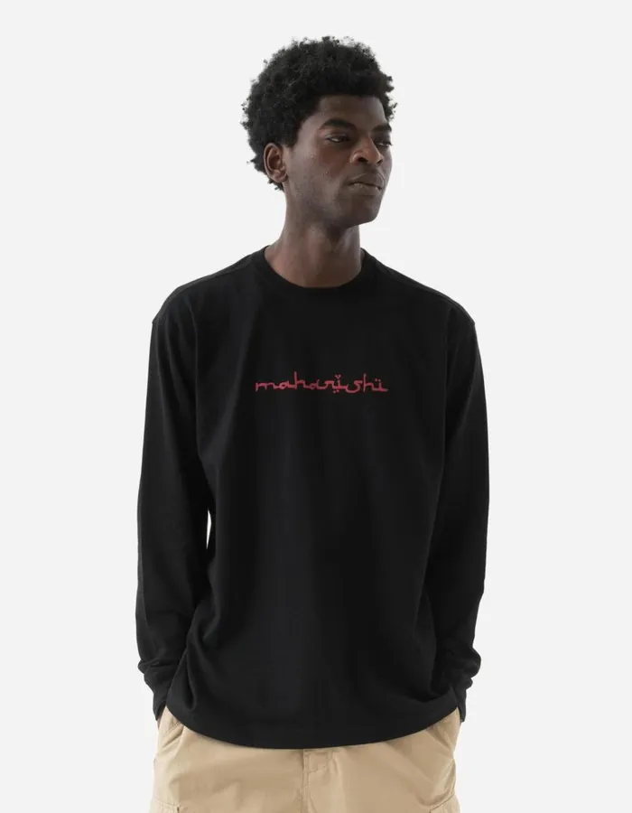 Maharishi Long Sleeve TShirts 1352 Thar Maharishi LS TShirt Black 8211 Men