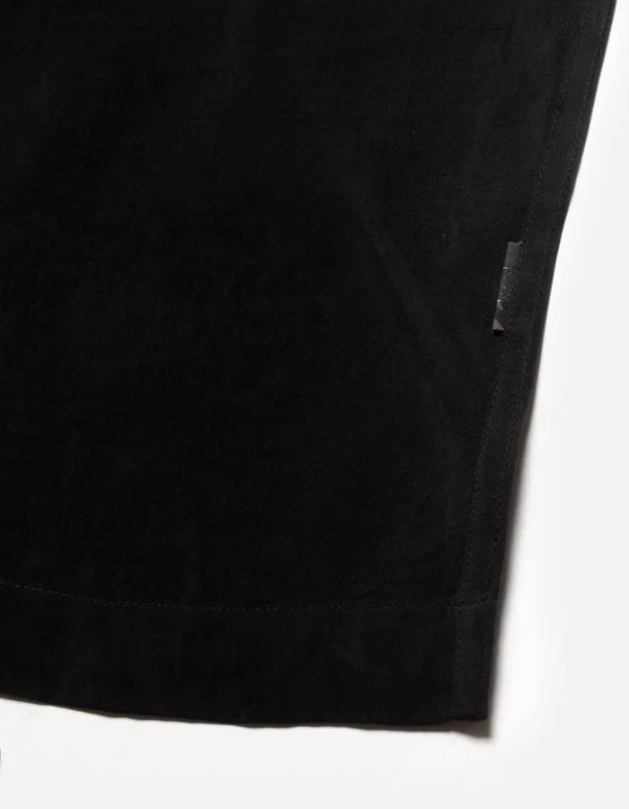 Maharishi Short Sleeve Shirts 5315 Dual Panthers Camp Collar Shirt Black 8211 Men