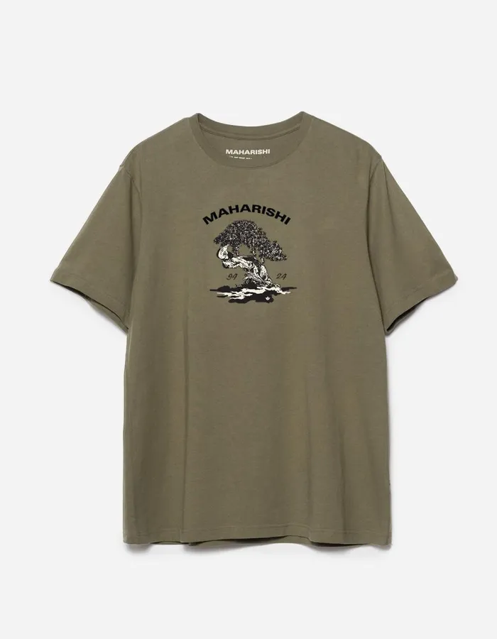 Maharishi Short Sleeve TShirts 1353 Maharishi Bonsai TShirt Olive 8211 Men