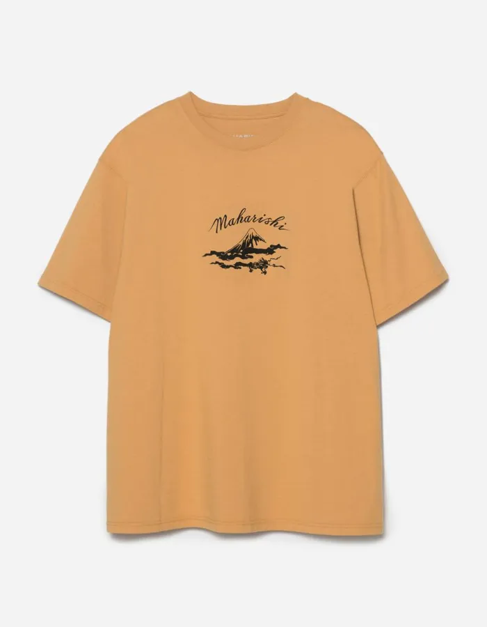Maharishi Short Sleeve TShirts 1379 Mount Fuji TShirt Coyote 8211 Men