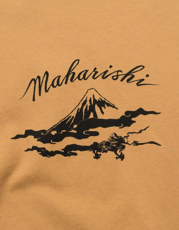 Maharishi Short Sleeve TShirts 1379 Mount Fuji TShirt Coyote 8211 Men