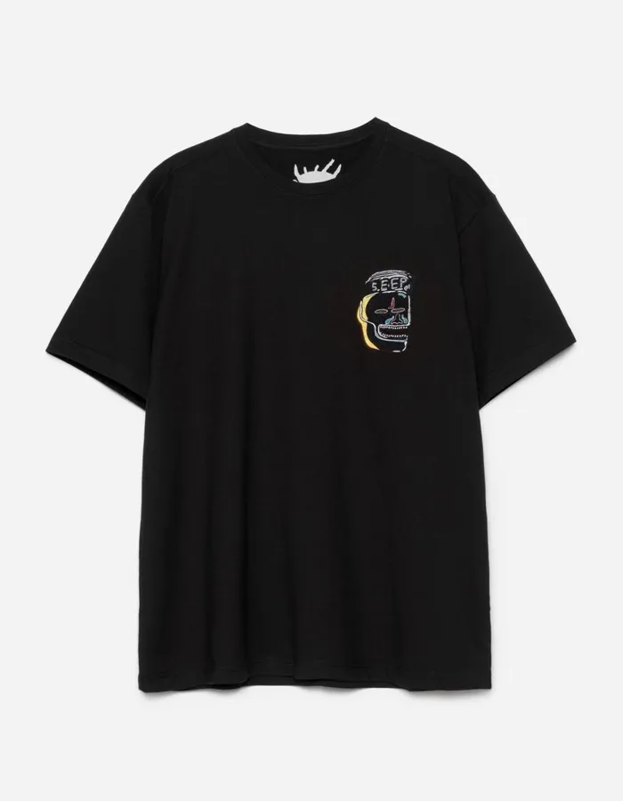 Maharishi Short Sleeve TShirts 5141 Maha Basquiat 5EEP TShirt Black 8211 Men