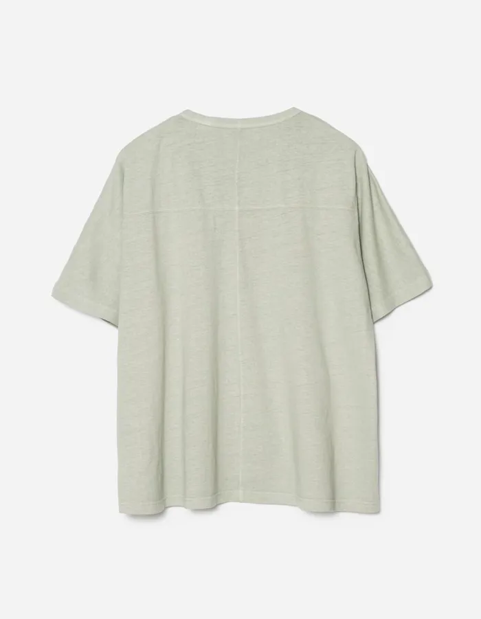 Maharishi Short Sleeve TShirts 5234 Hemp Cross Oversized TShirt Sage 8211 Men