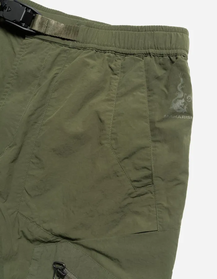 Maharishi Track Pants 5282 Veg Dyed Asym Cargo Track Pants Olive 8211 Men