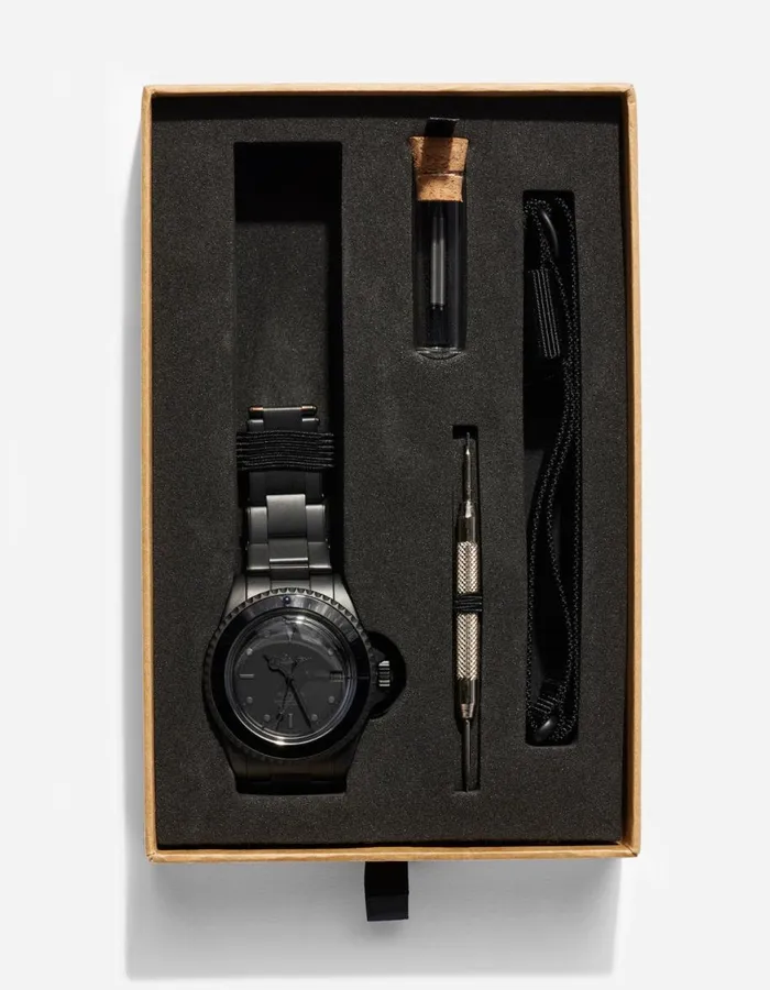 Maharishi Watches and Jewellery 1119 Stealth Marine Watch Black 8211 Men