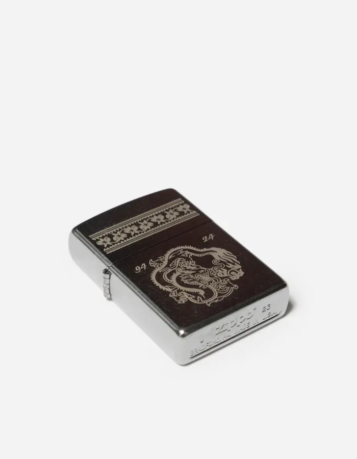 Maharishi Watches and Jewellery 1376 Thar Dragon Engraved Zippo Lighter 8211 Men
