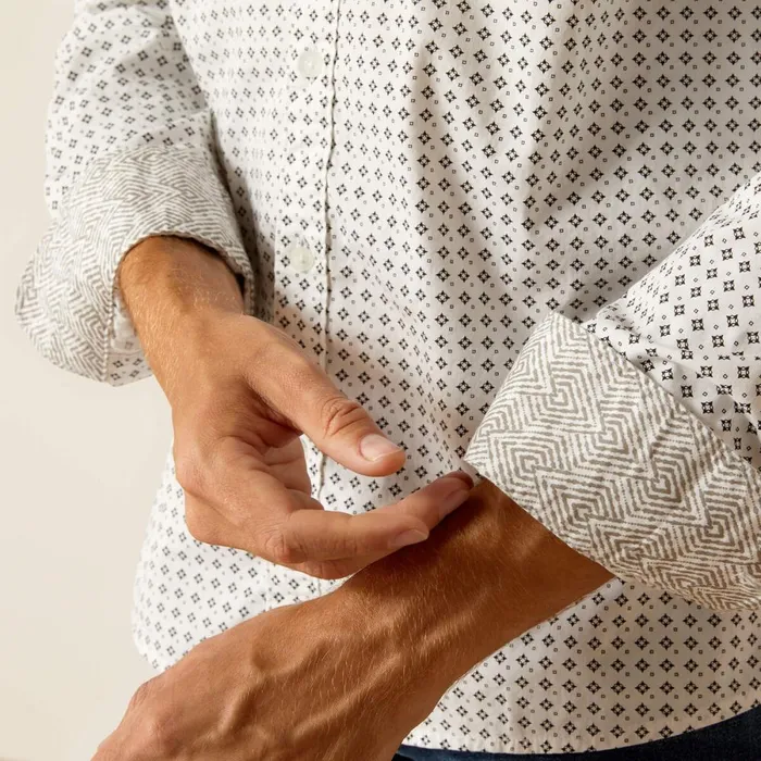 Major Stretch Modern Fit Shirt White Men Ariat Button Down Shirts Major Stretch Modern Fit Shirt White Men Ariat Button Down Shirts