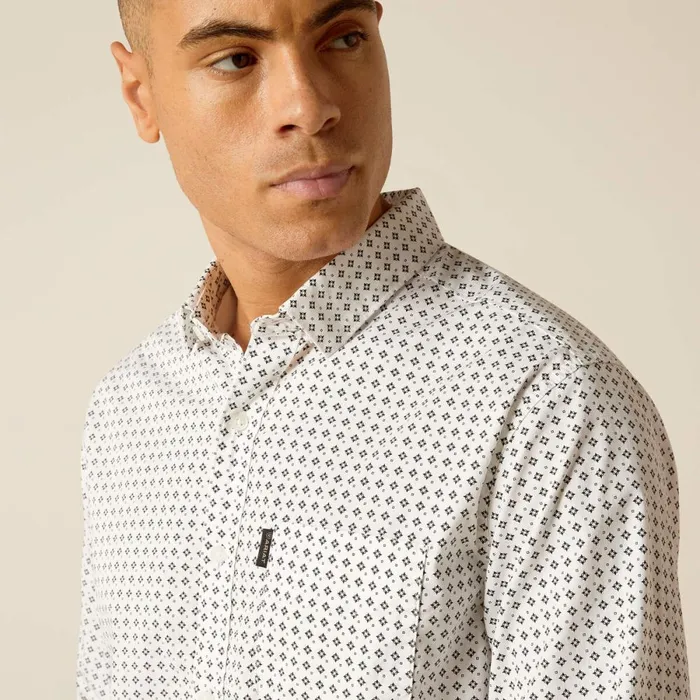 Major Stretch Modern Fit Shirt White Men Ariat Button Down Shirts Major Stretch Modern Fit Shirt White Men Ariat Button Down Shirts