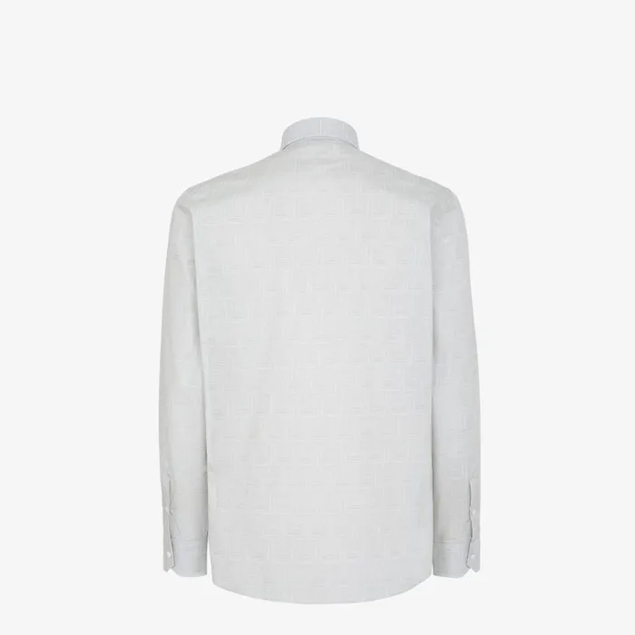 Man Beige Cotton Shirt Beige Fendi Shirts