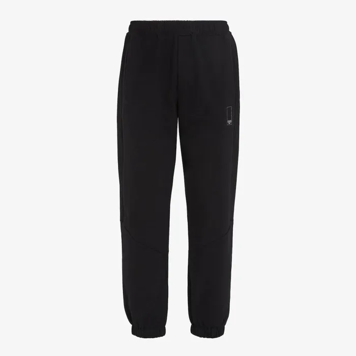 Man Black Jersey Trousers Black Fendi Denim and Trousers