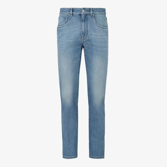 Man Blue Denim Jeans Blue Fendi Denim and Trousers