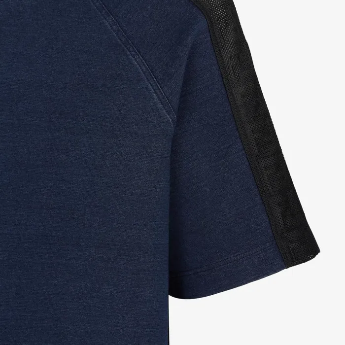 Man Blue Jersey TShirt Blue Fendi Activewear