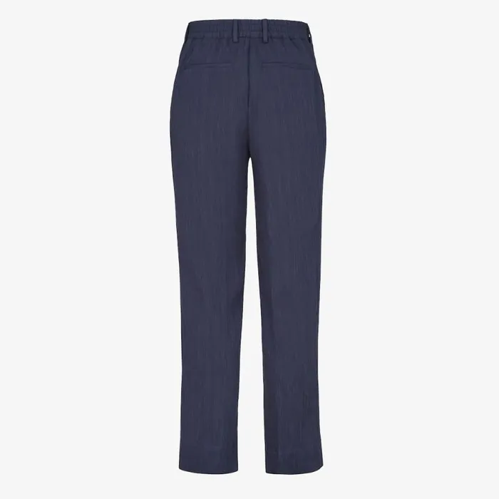 Man Blue Viscose Trousers Blue Fendi Jackets and Suits