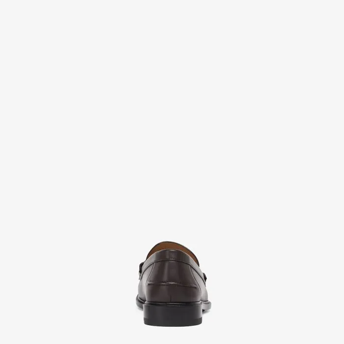 Man Brown Leather Loafers Brown Fendi Loafers and Mocassins