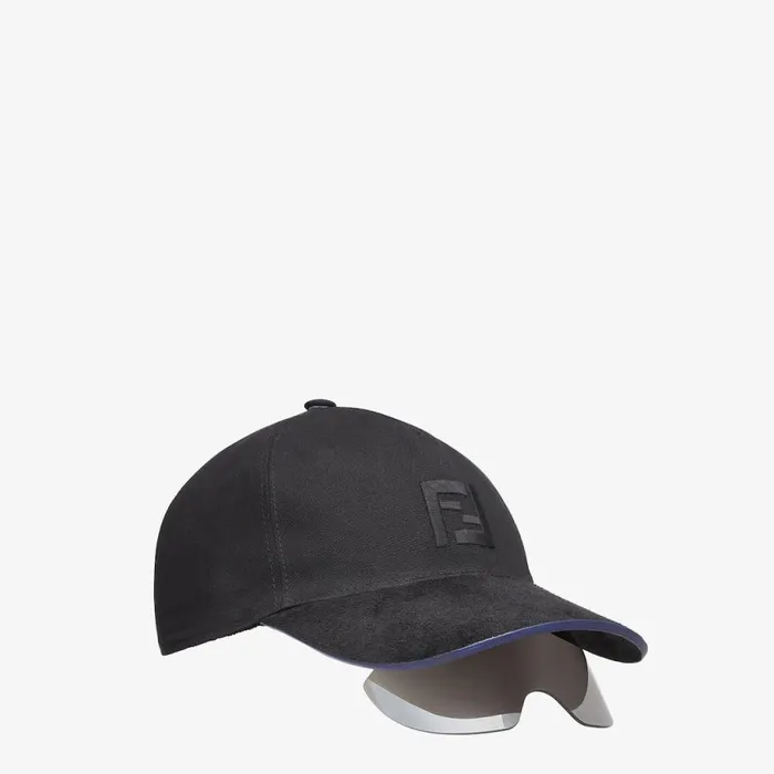 Man Fashion Show Baseball Cap With Sunglasses Black Fendi Sunglasses