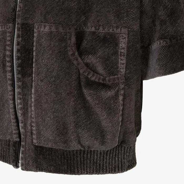 Man Grey Mink Sweatshirt Grey Fendi Coats and Outerwear