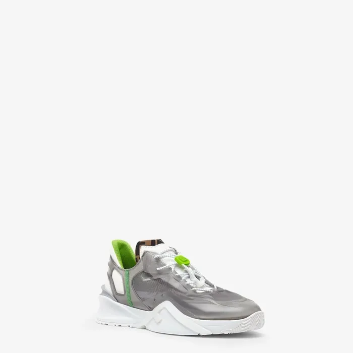 Man Grey Nylon LowTops Grey Fendi Fendi Flow