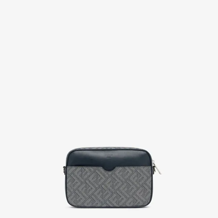 Man Leather Bag With Striped Ff Print Multicolour Fendi Messenger Bags
