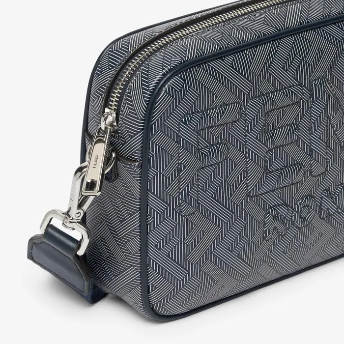Man Leather Bag With Striped Ff Print Multicolour Fendi Messenger Bags