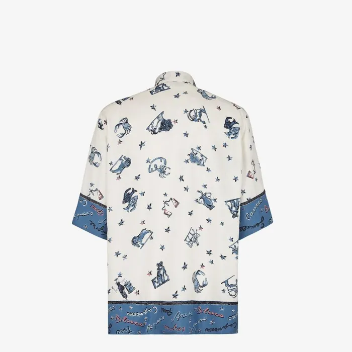 Man Multicolour Silk Shirt Multicolour Fendi Coordinated Sets