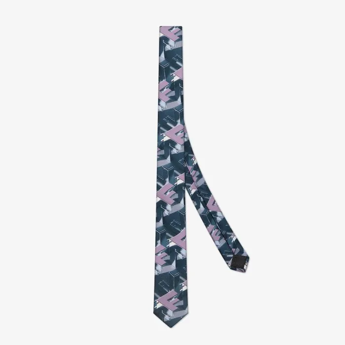 Man Multicolour Silk Tie Multicolour Fendi Ties