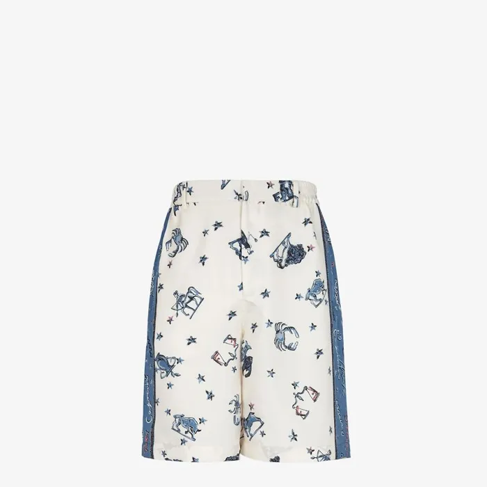 Man Multicolour Silk Trousers Multicolour Fendi Coordinated Sets