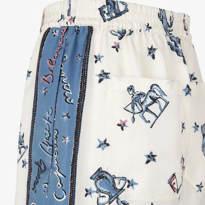 Man Multicolour Silk Trousers Multicolour Fendi Coordinated Sets