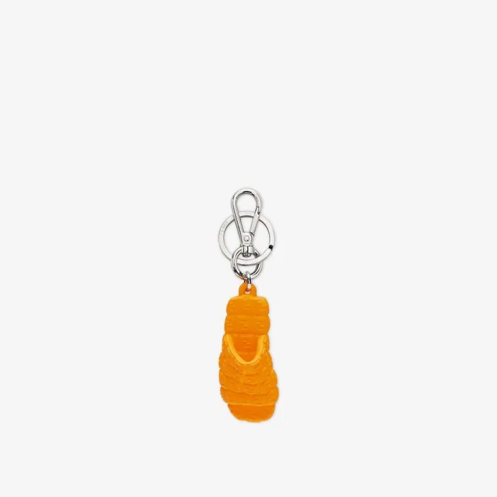 Man Orange Rubber Key Case Orange Fendi Key Rings and Bag Accessories