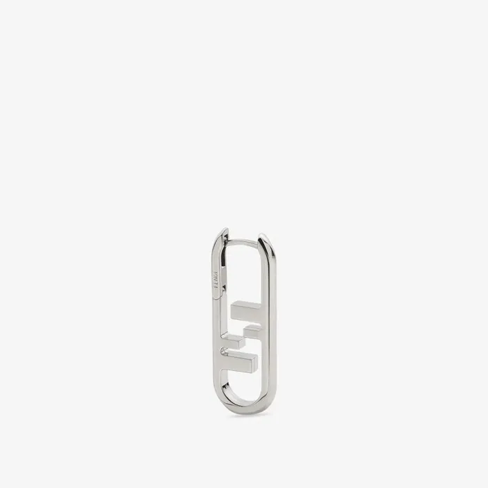Man SilverColoured Earring Fendi Earring