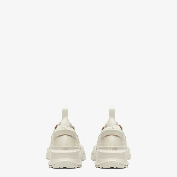 Man White Mesh Running Sneakers White Fendi Fendi Flow