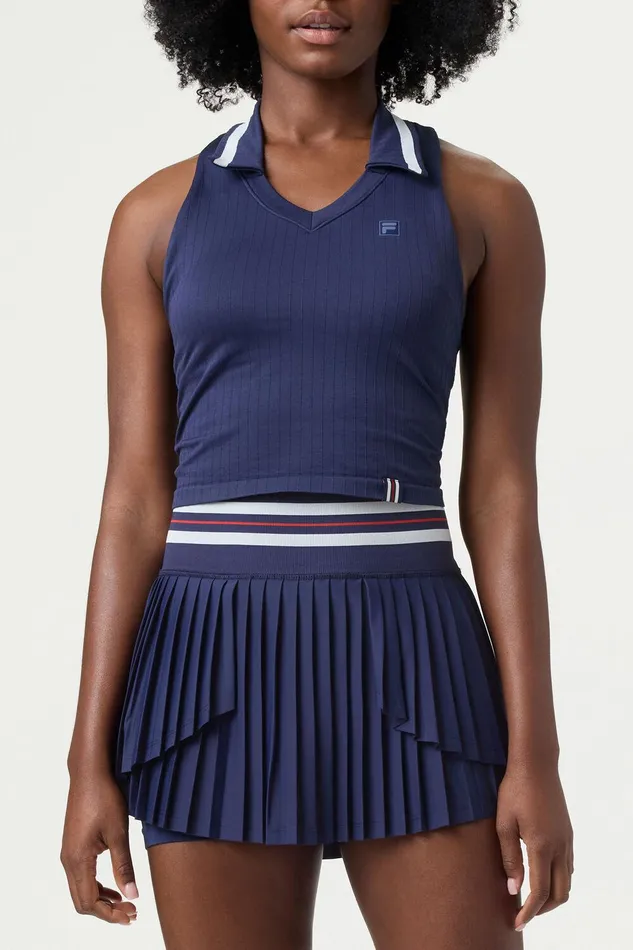Matching Sets Women Fila Challenger Seamless Polo Tank 488 Filanavyfilaredgardenia Matching Sets Women Fila Challenger Seamless Polo Tank 488 Filanavyfilaredgardenia