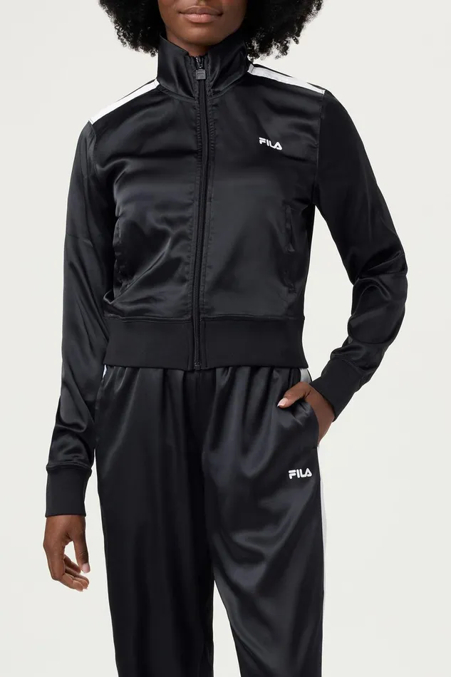 Matching Sets Women Fila Satin Track Jacket Matching Sets Women Fila Satin Track Jacket