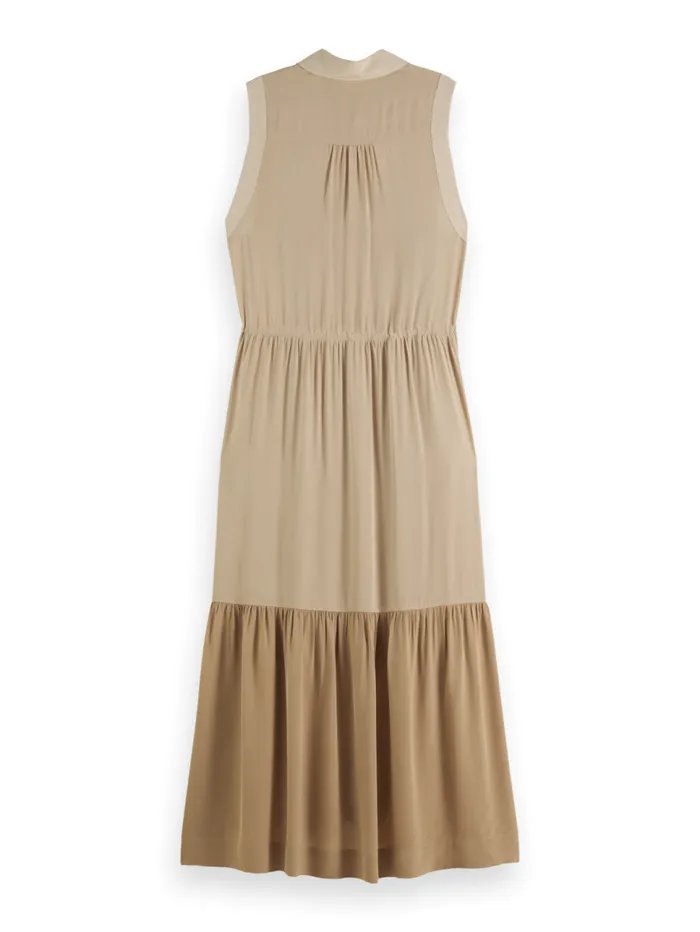 MAXI FLUID UTILITY DRESS Journey Of The Free Mind Blue Women Scotch and Soda Dresses and Jumpsuits MAXI FLUID UTILITY DRESS Journey Of The Free Mind Blue Women Scotch and Soda Dresses and Jumpsuits
